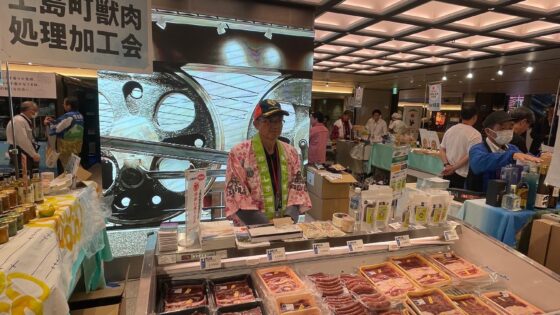 東京駅で柑橘ジビエをPRしました。